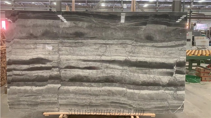 Grey Marble Slab Serbia Grey Dolomite Slab For Flooring Tile
