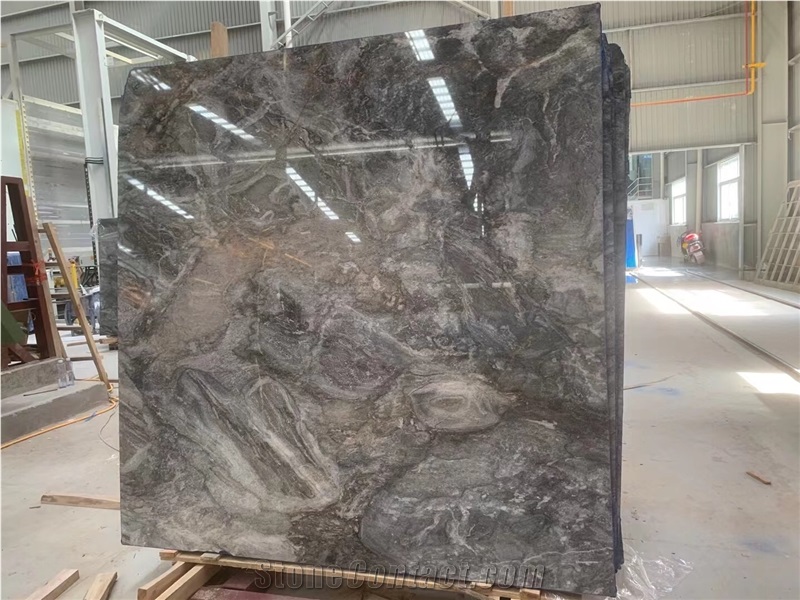 Grey Marble Slab Serbia Grey Dolomite Slab For Flooring Tile