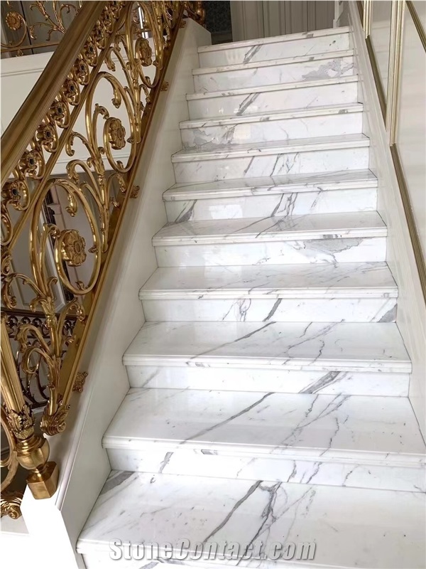 Marble Spiral Staircase Stone Panda Stair Treads Bookmatch