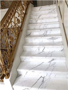 Marble Spiral Staircase Stone Panda Stair Treads Bookmatch