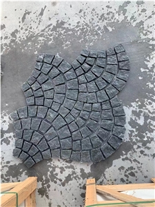 Stone Courtyard Walkway Paver Granite Mesh Cobblestone Paver