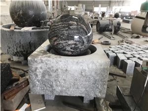 Stone Garden Rolling Ball Fountain Granite Water Features