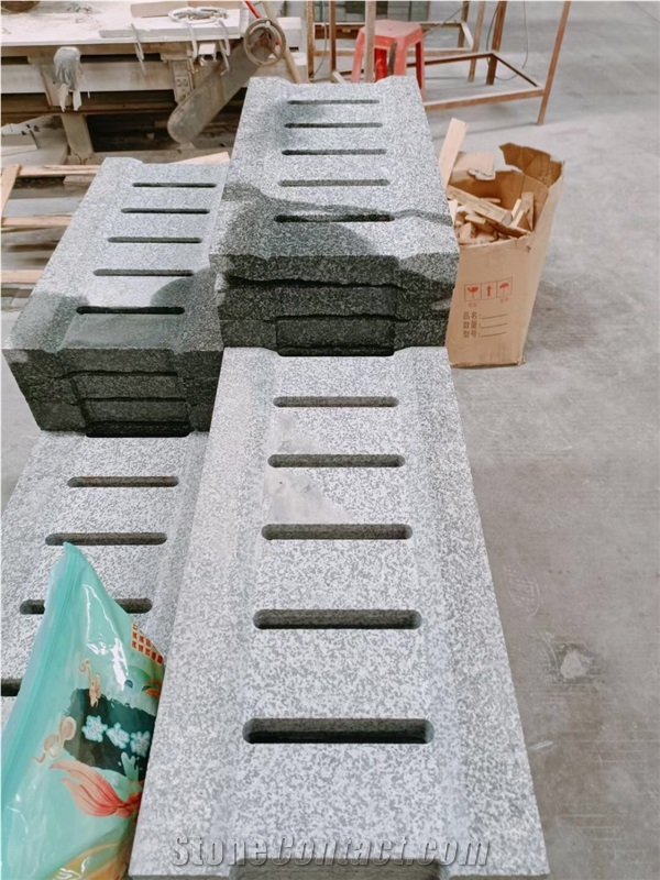 Stone Groove Panels Drainage CNC Granite Drain Pavements