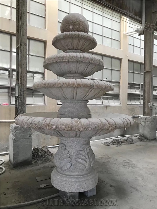Stone Outdoor Garden Fountain Granite Floating Ball Fountain