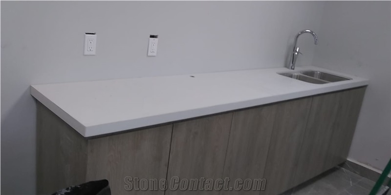 Quartz Vanity Tops, Pure White Quartz Bathroom Countertops