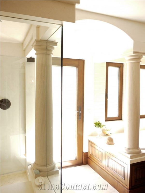 Cream Limestone Doric Columns