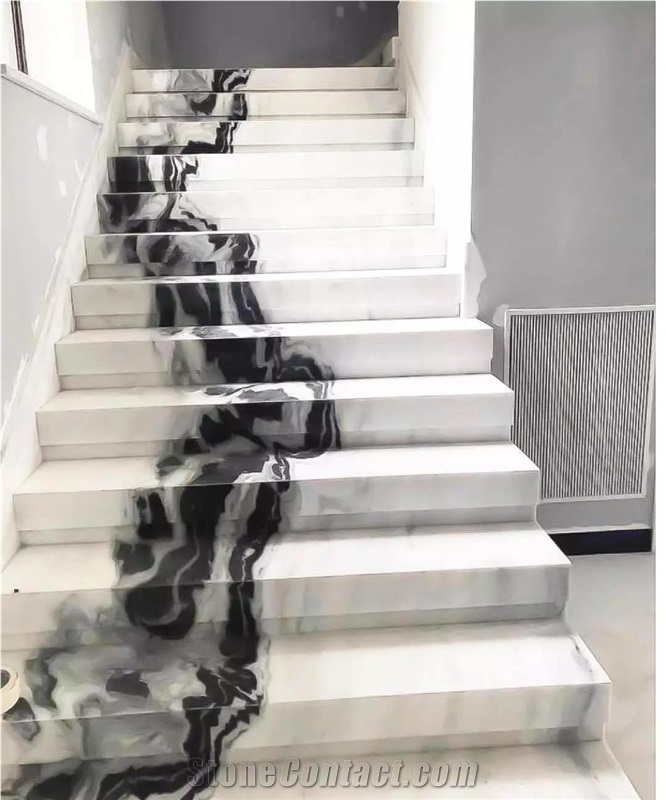 Panda White Marble Steps