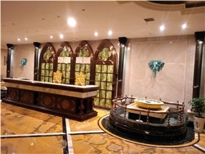 18MM Agate Onyx Polished For Countertop Table Bathroom