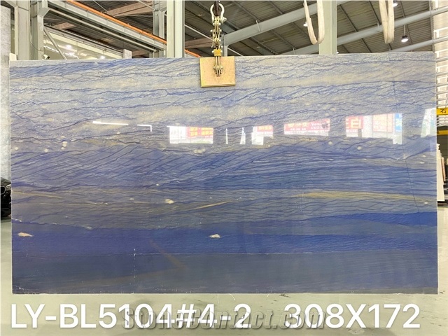 20MM Polished Azul  Macaubas Quartzite For Background Wall