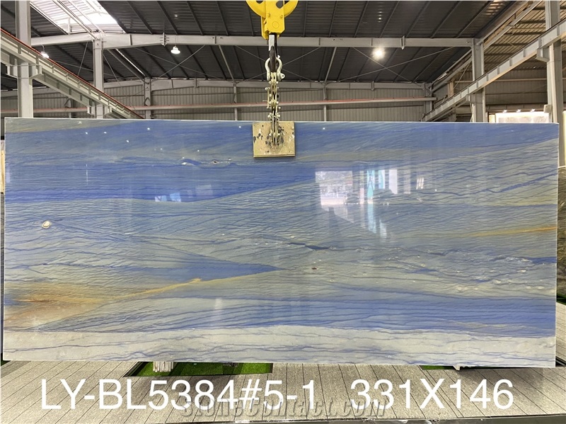 High Quality Polished Azul Macaubas Quartzite For Background