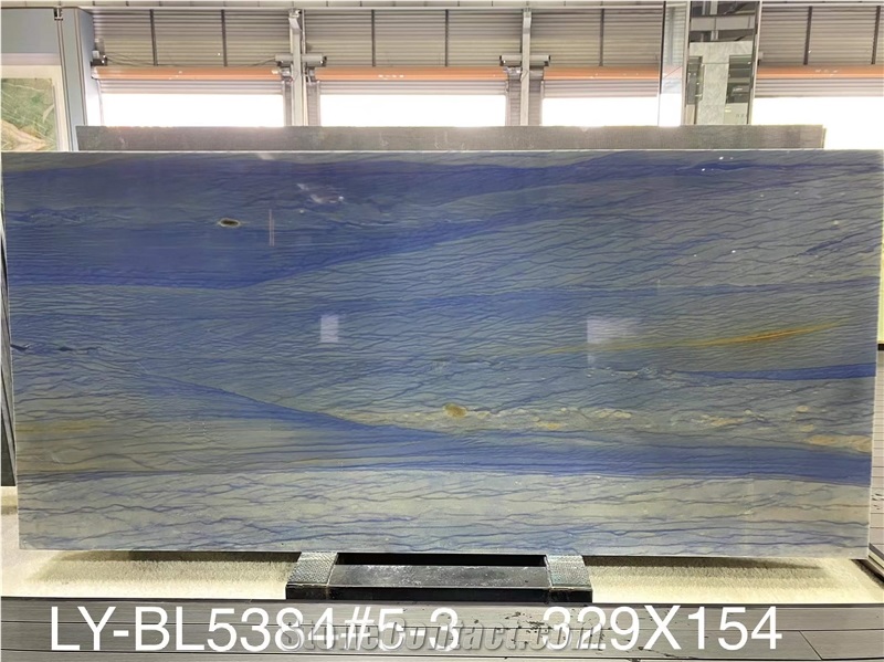 High Quality Polished Azul Macaubas Quartzite For Background
