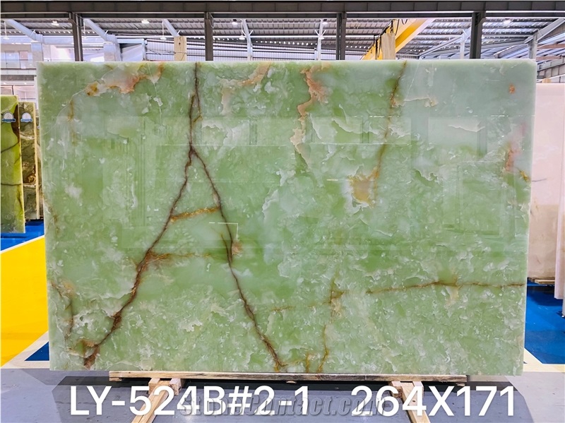 High Quality Polished Green Onyx Slabs