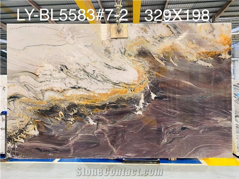 High Quality Polished Macaubas Fantasy Quartzite For Stairs
