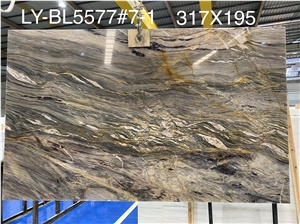 High Quality Polished Midnight Fusion Quartzite For Interior
