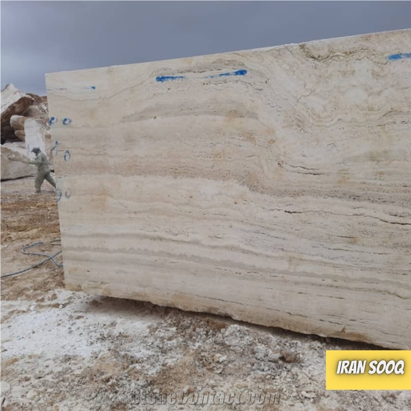 Takab Cream Travertine Blocks