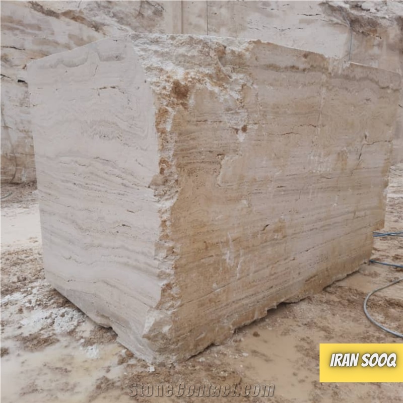 Takab Cream Travertine Blocks