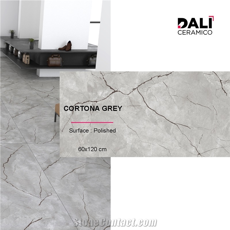 Cortona Grey - Polished Porcelain Tiles