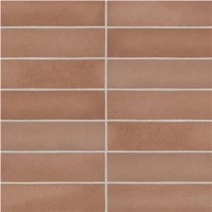 Makoto Umi Terracotta Matte 2.5X10 Ceramic Tiles