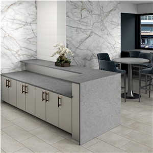 Pulsar 3Cm Grey Quartz Reception Counter, Commercial Counter