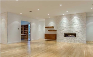Crystal White Marble Veneer 8X18 Split-Face
