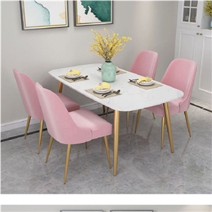 High-Quality Polish Marble Dining Table Set