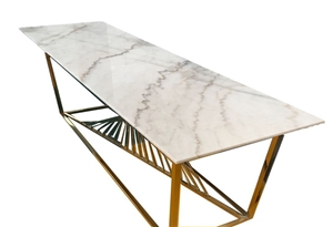High-Quality Polish Marble Dining Table Set