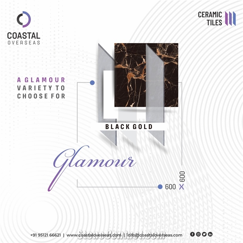 Botticino Polished Glossy Ceramic Tiles