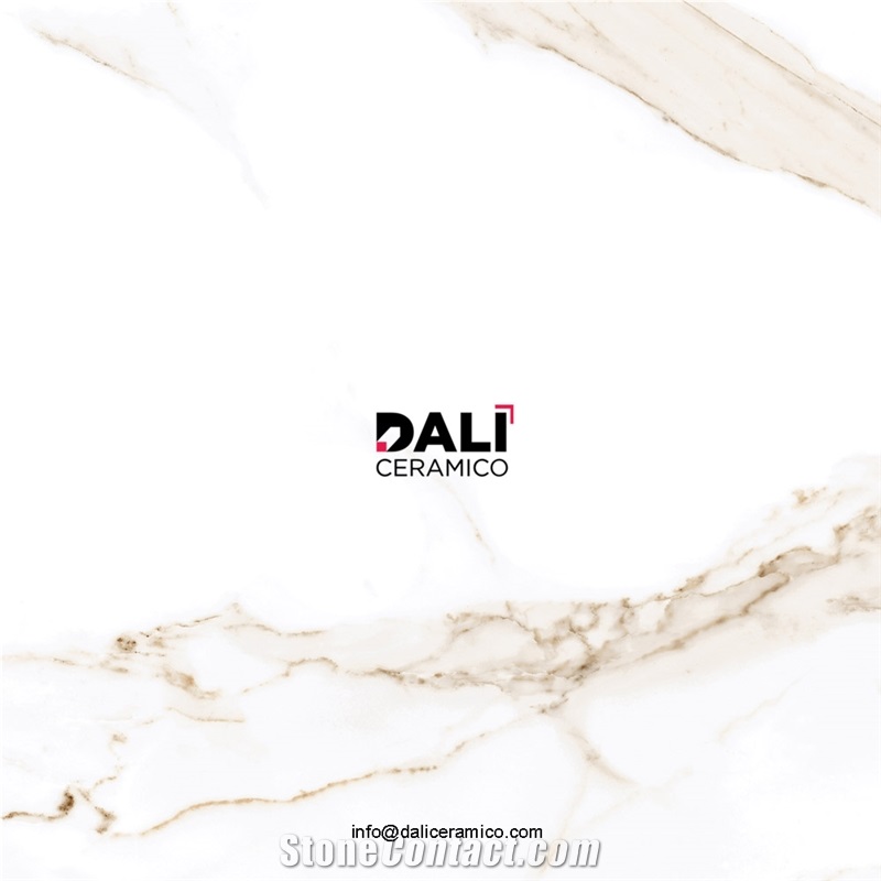 MERCURY WHITE - Polished Porcelain Tiles 60X120cm