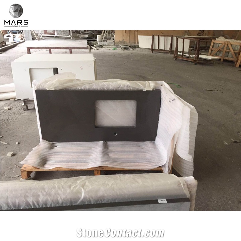 2Cm3cm Pure Black Quartz Kitchn Top Kitchen Countertops