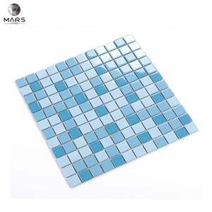30*30Mm Modern Waterline Swimming Pool Glass Mosaic Tiles