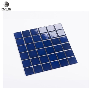 30*30Mm Modern Waterline Swimming Pool Glass Mosaic Tiles
