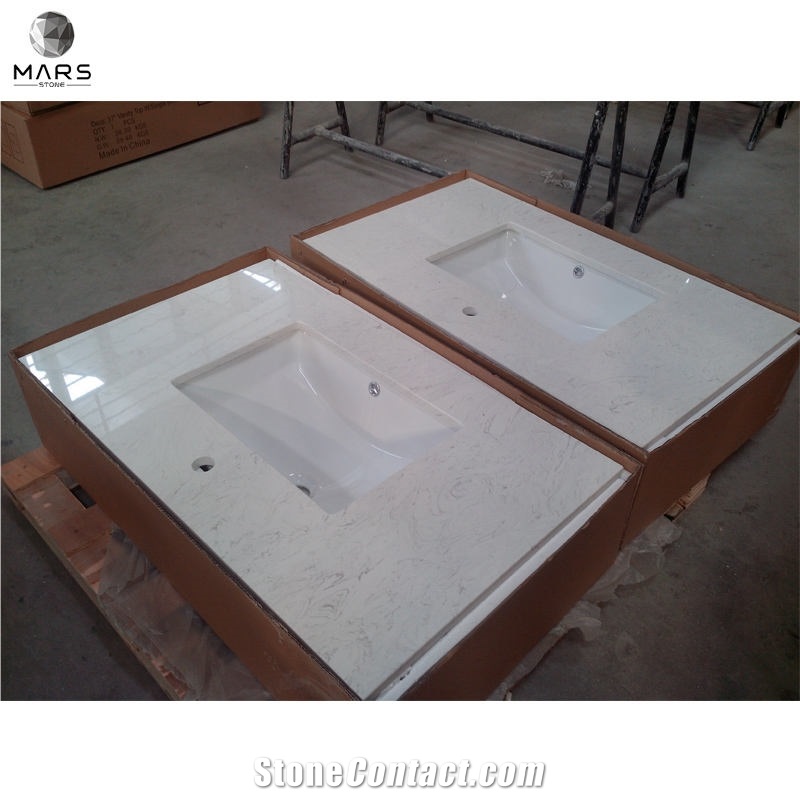 Artificial Marble Stone Quartz Stone Bathroom Countertop