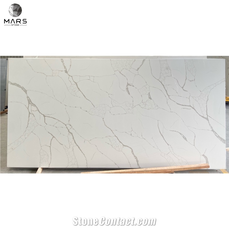 Artificial Stone Clear Quartz Slab Price For Kitchen Top