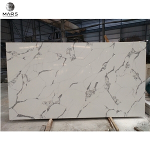 Artificial Stone Clear Quartz Slab Price For Kitchen Top