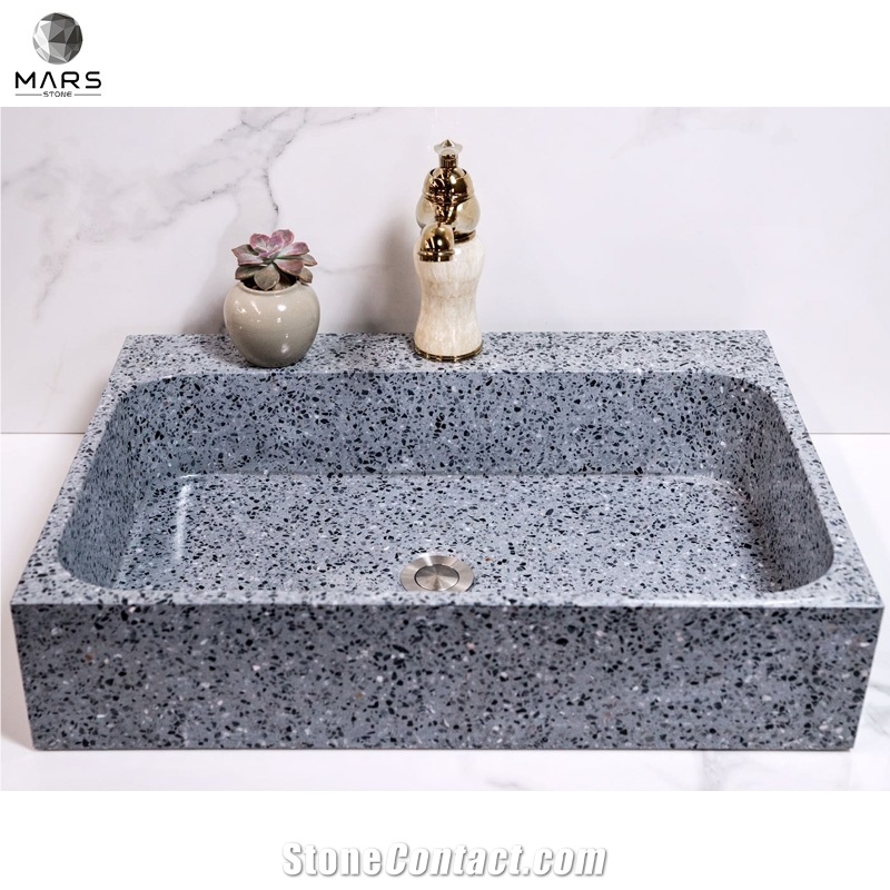 Artificial Terrazzo Colorful Basins Bathroom Washbasin
