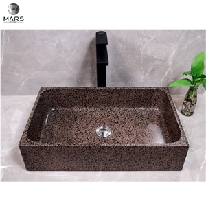 Artificial Terrazzo Colorful Basins Bathroom Washbasin