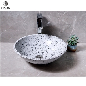 Cheap Price Terrazzo Round Square Bathroom Sink Washbasin