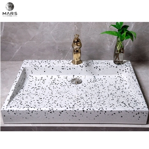 Cheap Price Terrazzo Round Square Bathroom Sink Washbasin