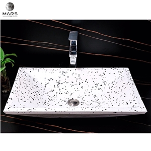 Cheap Price Terrazzo Round Square Bathroom Sink Washbasin