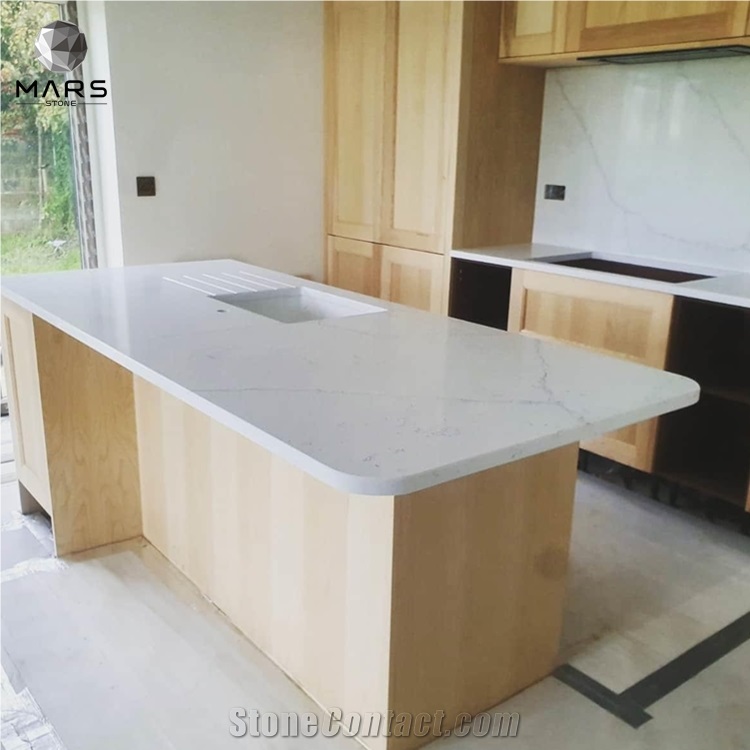 Chinese Artificial Crystal Quartz Stone Slab For Countertop