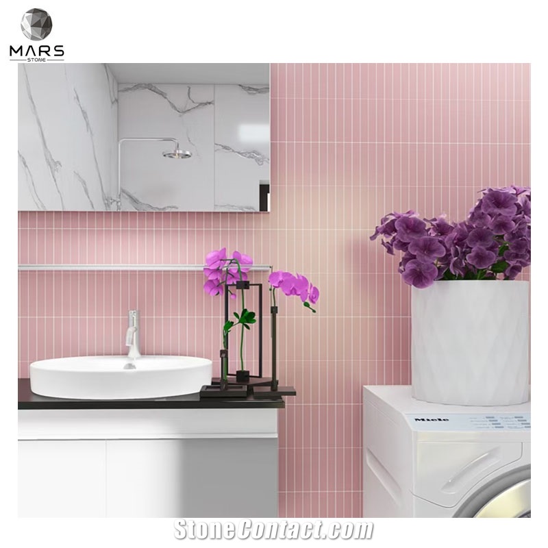 Colorful Advanced Technology Rectangle Shape Glass Mosaic