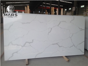 Factory Cheap Price Artificial Calacatta Quartz Slab Stone
