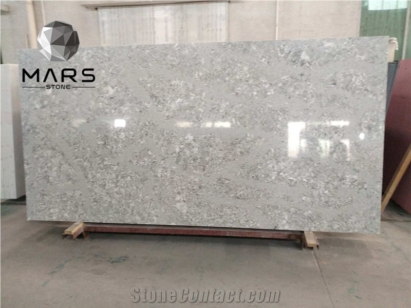 Factory Hot Sale Cheap Silver Fox Grey Quartz Slabs Stone