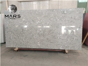 Factory Hot Sale Cheap Silver Fox Grey Quartz Slabs Stone