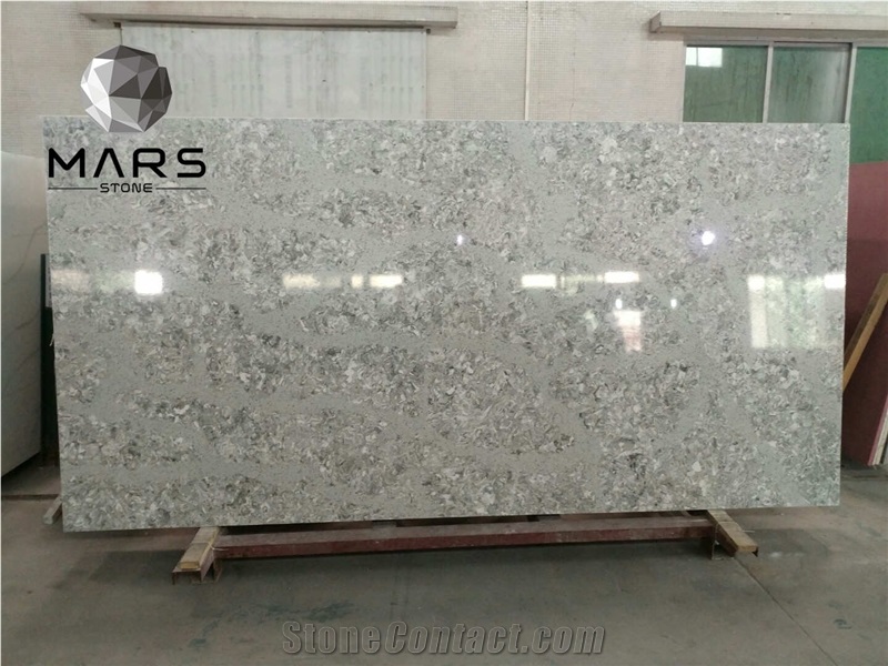 Factory Hot Sale Cheap Silver Fox Grey Quartz Slabs Stone