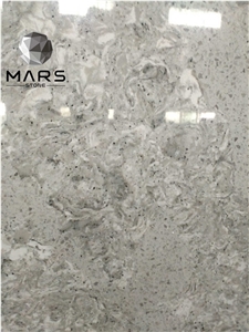 Factory Hot Sale Cheap Silver Fox Grey Quartz Slabs Stone