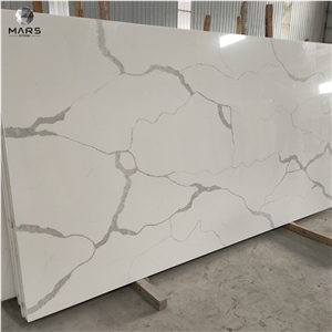 Good Price China Artificial Calacatta White Quartz Stone