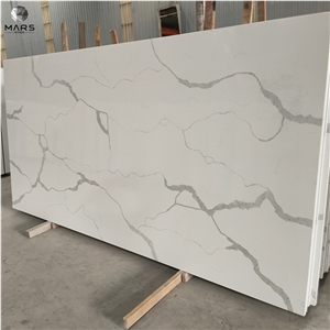 Good Price China Artificial Calacatta White Quartz Stone