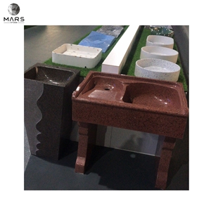 High Quality Artificial Terrazzo Popular Pedestal Wash Basin