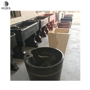 High Quality Artificial Terrazzo Popular Pedestal Wash Basin